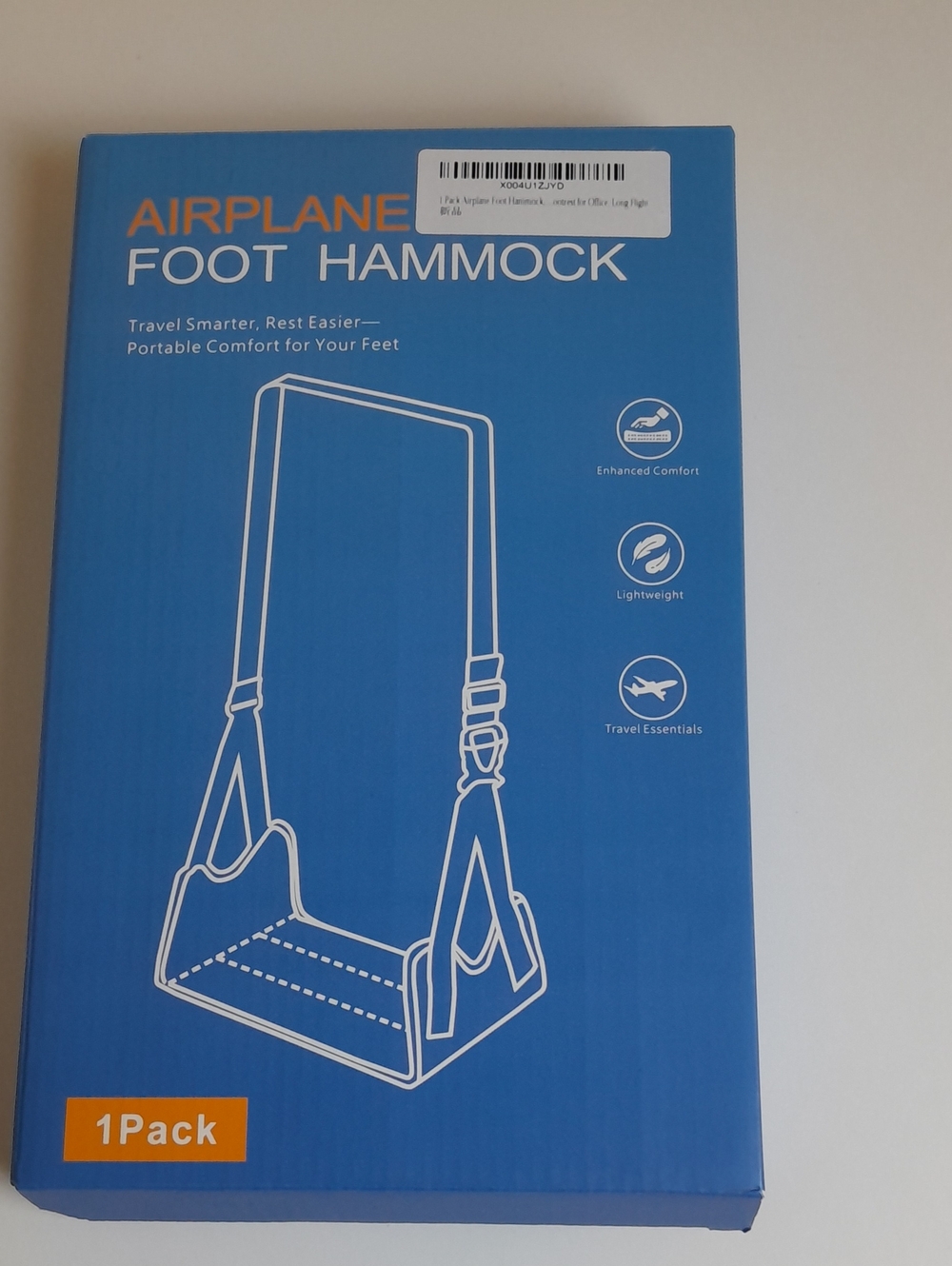 Airplane Foot Hammock Travel Footrest - Brand New!